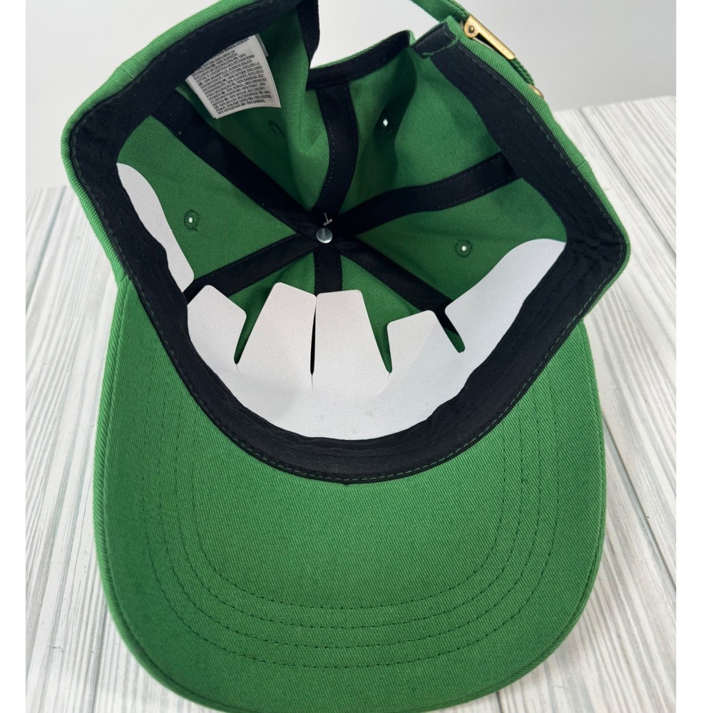 Vans Mens Half Box Curved Adjustable Jockey 6 Panel Hat Green Cotton Embroidered - Picture 3 of 6
